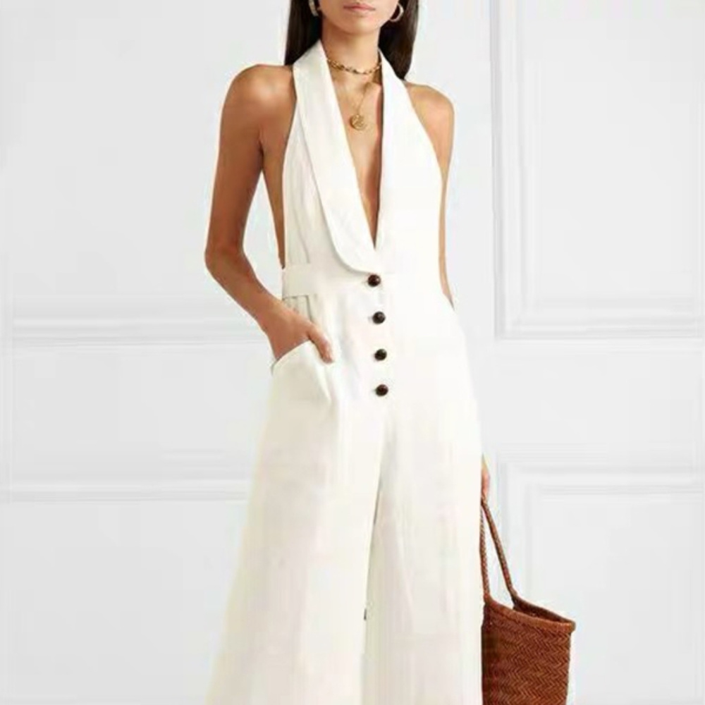 Wide Leg Jumpsuits - Picture 5 of 6